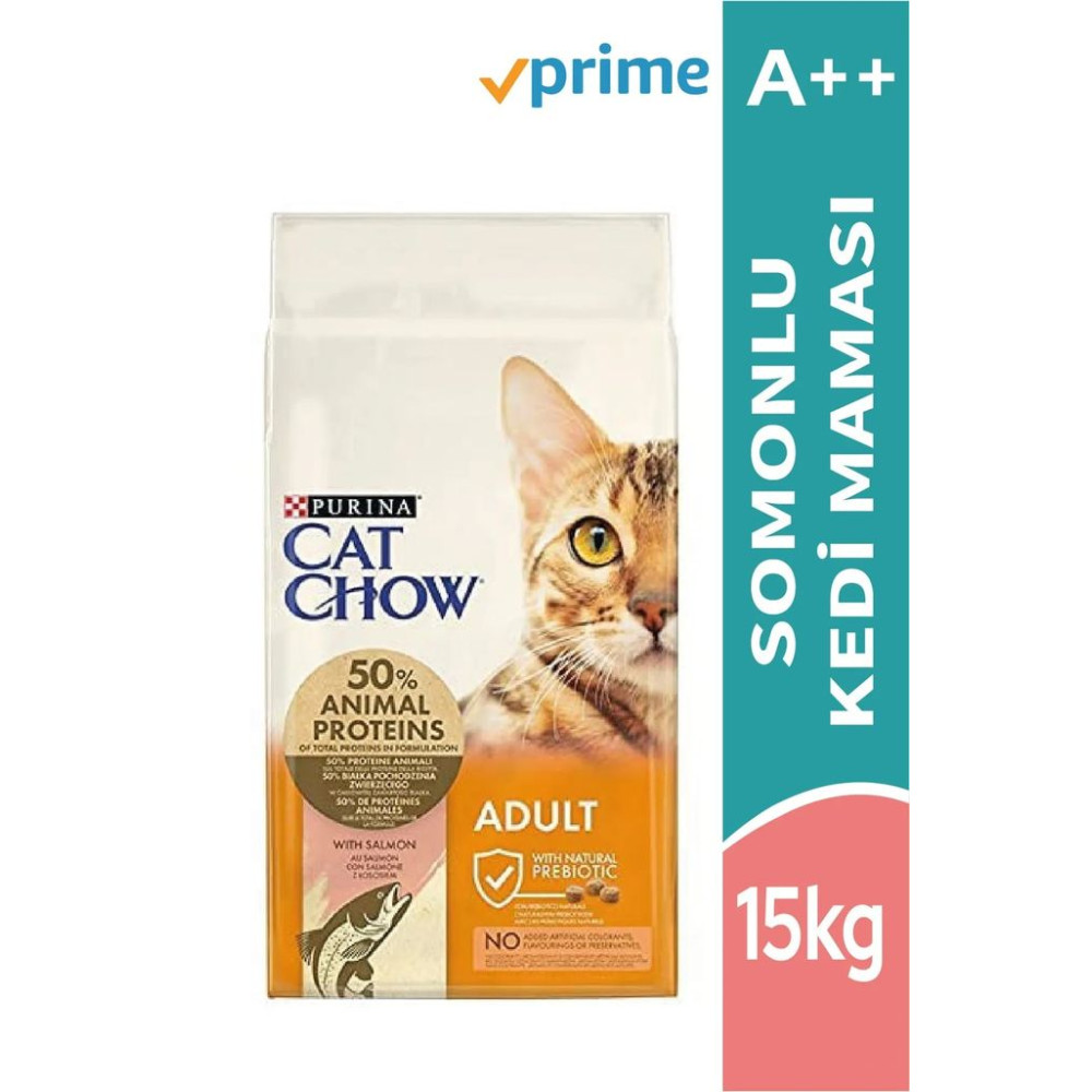 Cat Chow Somonlu 15 kg Yetişkin Kedi Maması