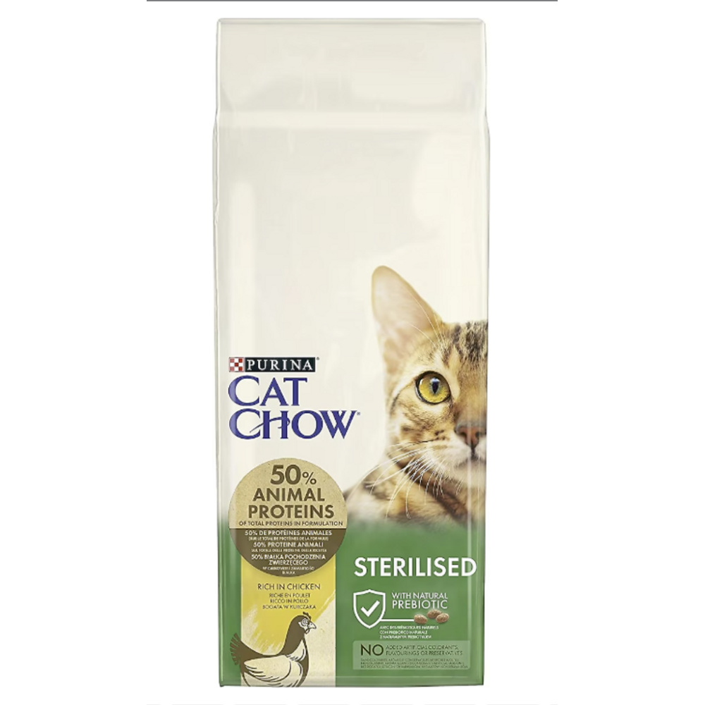 Cat Chow Sterilised Tavuklu 15 kg Yetişkin Kedi Maması