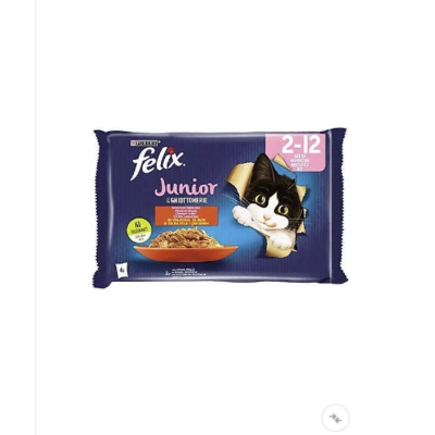 Felix Multipack Sığır Ve Tavuk Etli Yavru Kedi Yaş Maması 4x85gr