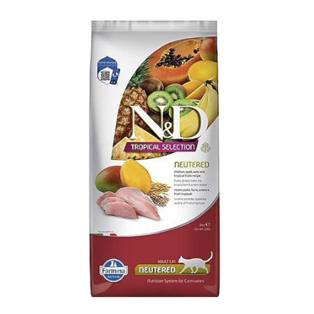 ND Tropical Selection Tavuklu Kısır Yetişkin Kedi Maması 10 Kg