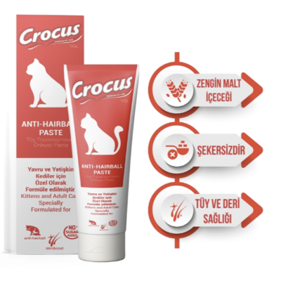 Crocus Anti Hairball 100 gr Kedi Malt Macunu