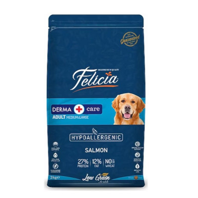 Felicia Medium & Large Somonlu 3 kg Orta ve Büyük Irk Yetişkin Köpek Maması