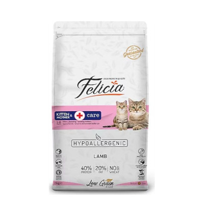 Felicia Kitten & Mother Kuzu Etli 2 kg Yavru Kedi Maması