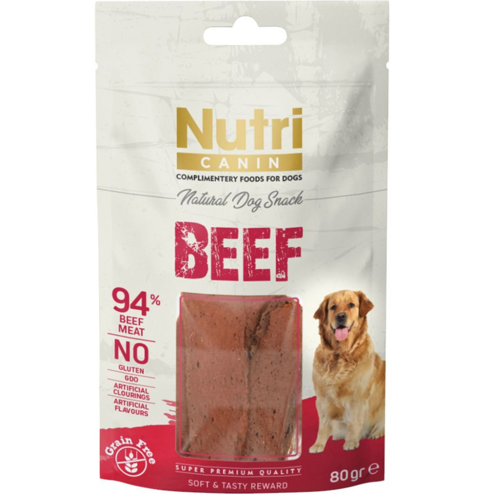 Nutri Canin Tahılsız Sığır Etli 80 Gr Köpek Ödülü