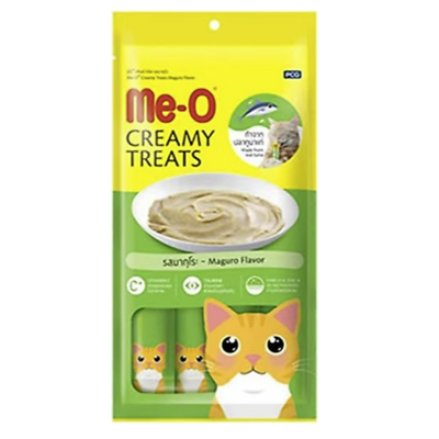Meo Sarı Yüzgeçli Orkinos Balıklı Krema Kedi Ödülü 4x15 gr