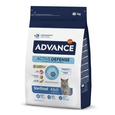 Advance Sterilised Hindili 3 Kg Kısırlaştırılmış Yetişkin Kedi Maması