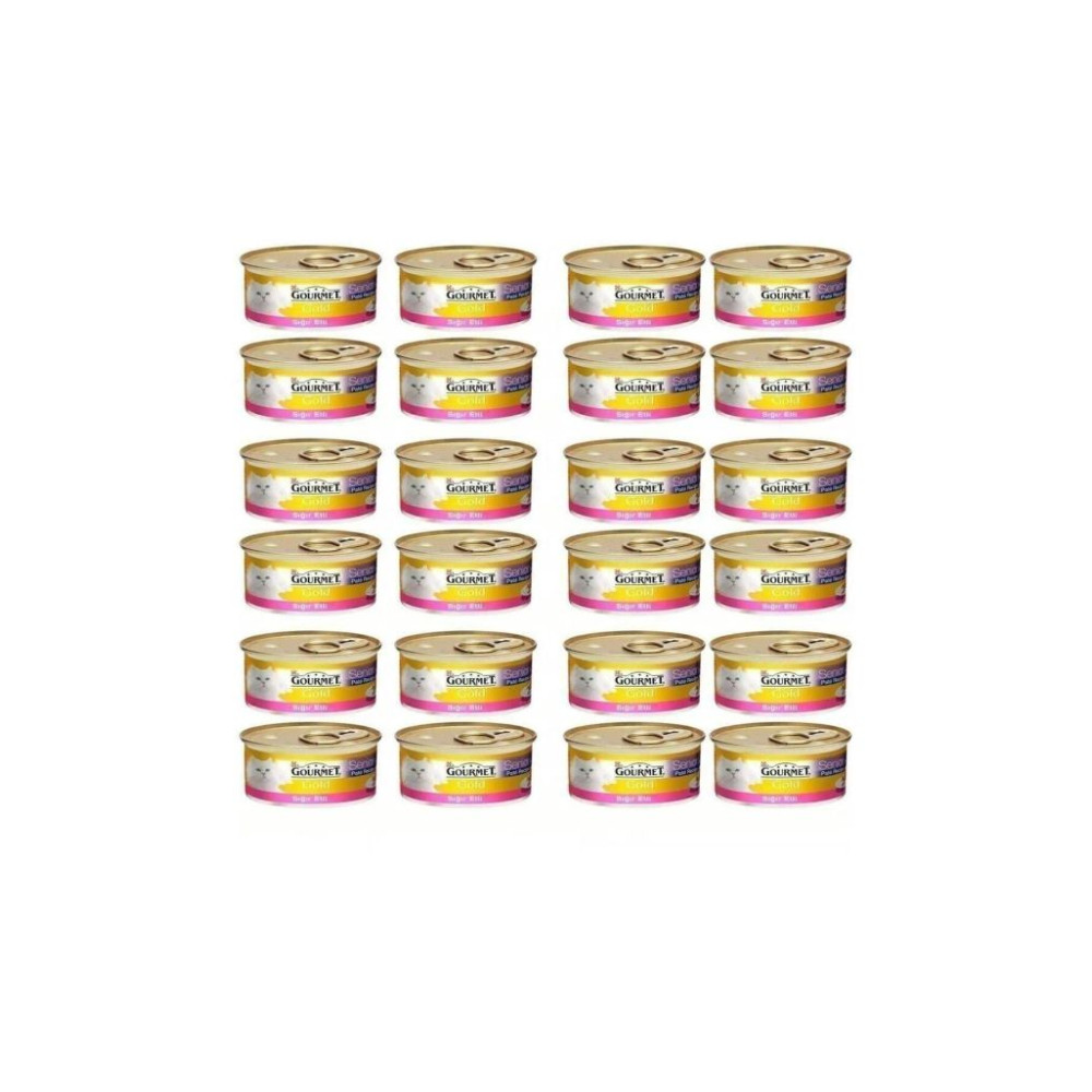 Gourmet Gold Kıyılmış Sığır Etli Kedi Konservesi 85 gr 24 Adet 80393320-24, one size