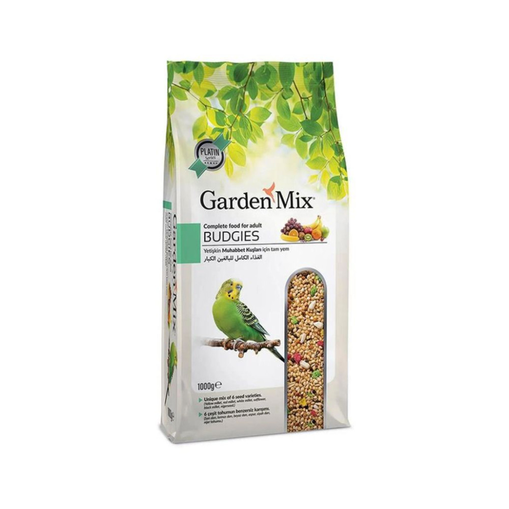 Gardenmix Platin Meyveli Muhabbet Kuş Yemi 1kg 8681085421168, one size