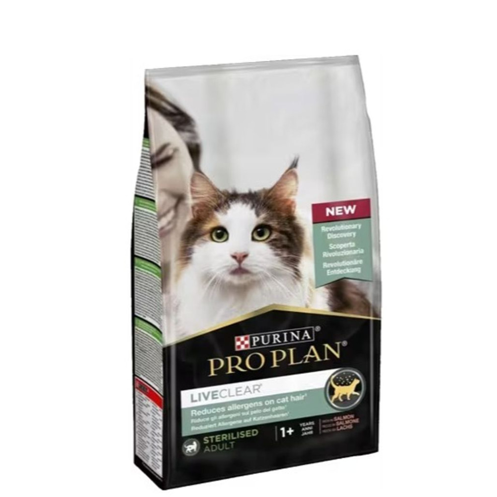 Pro Plan LiveClear Alerjen Azaltan Somonlu 1.4 kg Kısırlaştırılmış Yetişkin Kedi Maması