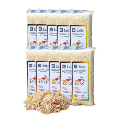 EMSE Tavşan Kemirgen Ginepig Hamster Talaşı 15 Lt X 10 Adet Kampanya EM-125, one size