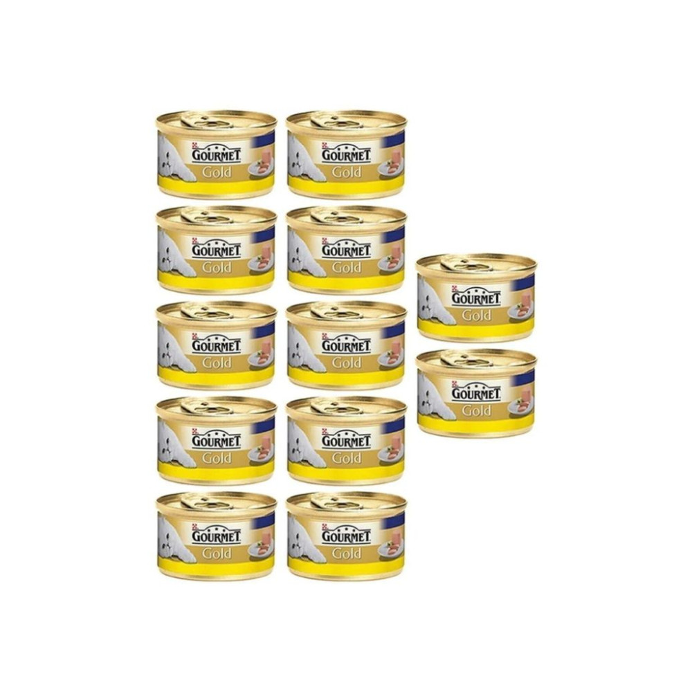 Gourmet Purina Gold Kıyılmış Tavuklu Kedi Konservesi 85 gr X 12 Adet 7613031383494, one size