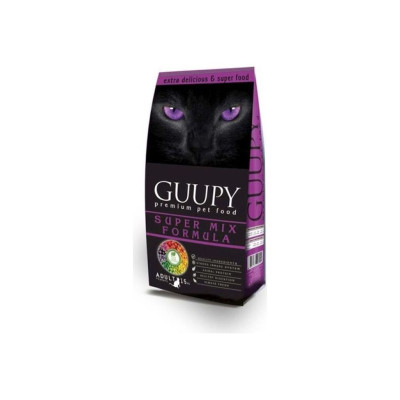 GUUPY Mix Karışık Multi Colour Yetişkin Kuru Kedi Maması 15 Kg ST007656, one size