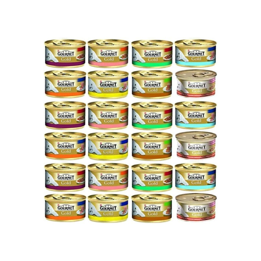 Gourmet Gold Karışık Kedi Konserve Maması 85g X 12adet Ekonomik Paket 037, one size
