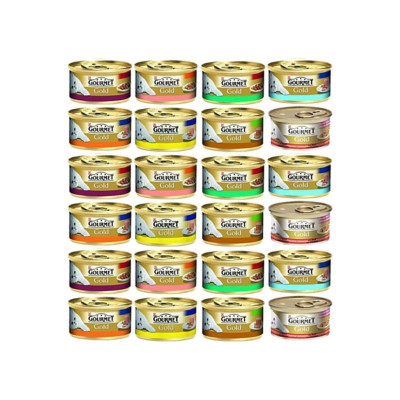 Gourmet Gold Karışık Kedi Konserve Maması 85g X 12adet Ekonomik Paket 037, one size