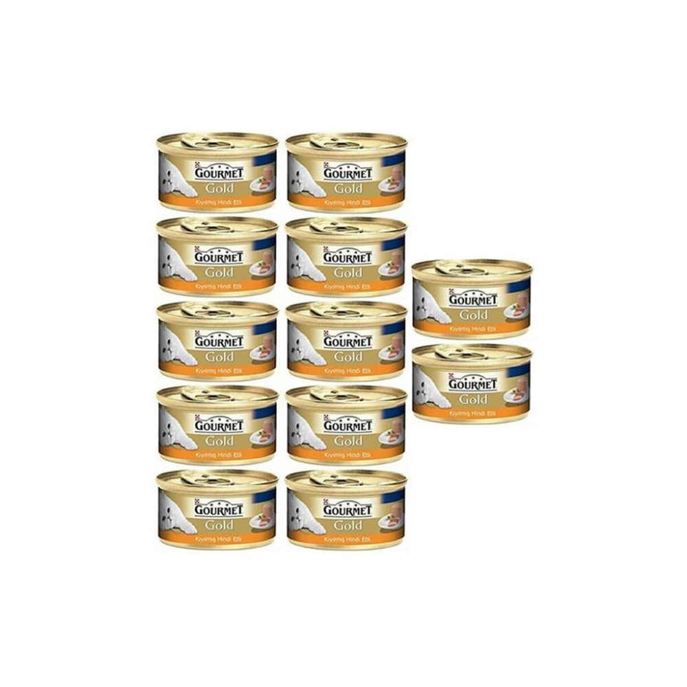 Gourmet Gold Kıyılmış Hindi Eti Yaş Kedi Maması 85Gr 12AL 10ÖdeCNDST1020GGKHE 7613031580992, one size