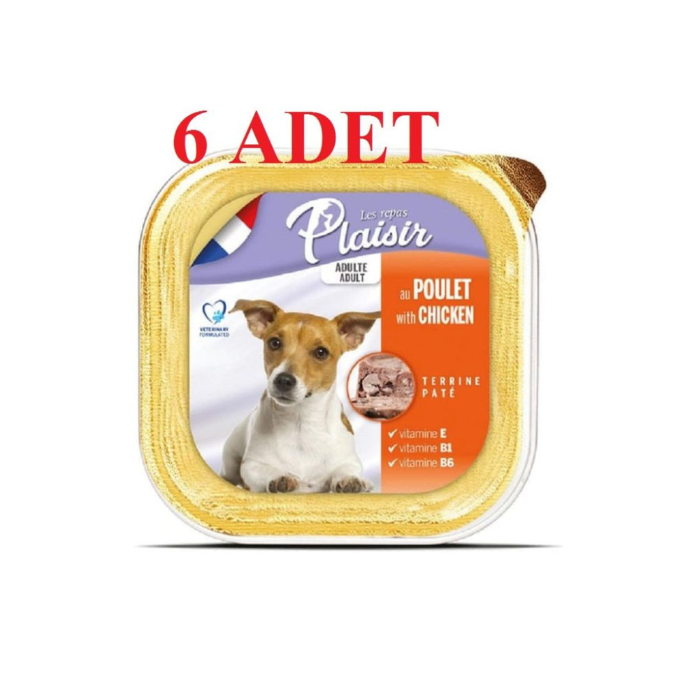Plaisir Pate Tavuklu Yetişkin Köpek Konservesi 150gr X 6 ADET TYC57QTFRN170212890650765, one size