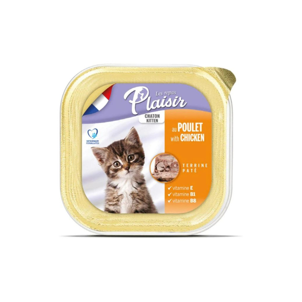 Plaisir Pate 100gr Tavuk Etli&sütlü 32adet Yavru Yaş Kedi Maması TYC00334917132, one size