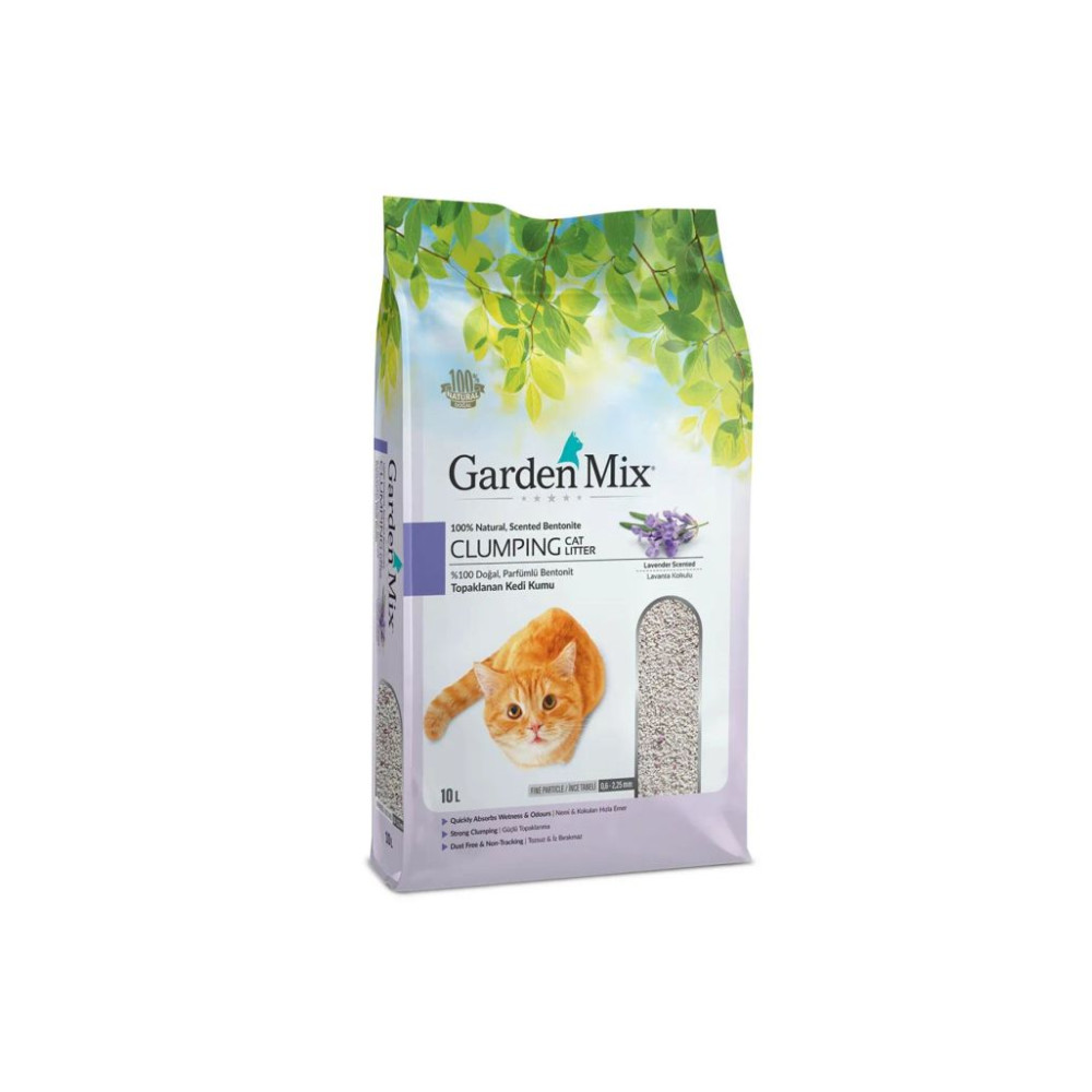 Gardenmix Bentonit Lavanta Ince Kedi Kumu 10 Lt 8681085420444, one size