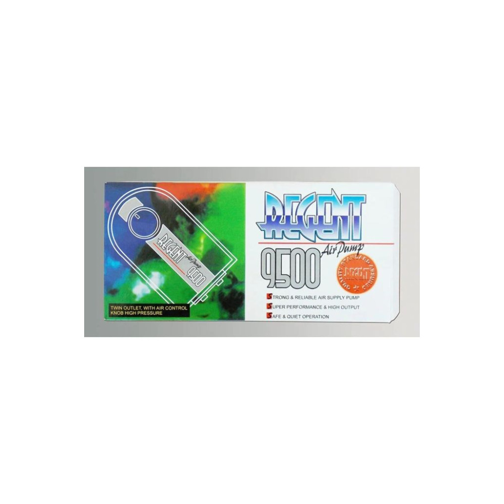 Regent Akvaryum 9500 Hava Motoru Çift Çıkış 6938104012954, one size