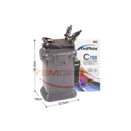 Dophin Akvaryum Dış Filtre 700 L/h c700, one size