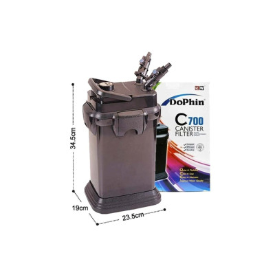 Dophin Akvaryum Dış Filtre 700 L/h c700, one size