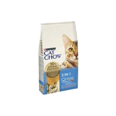 Cat Chow 3in1 Hindili 15 kg Yetişkin Kedi Maması