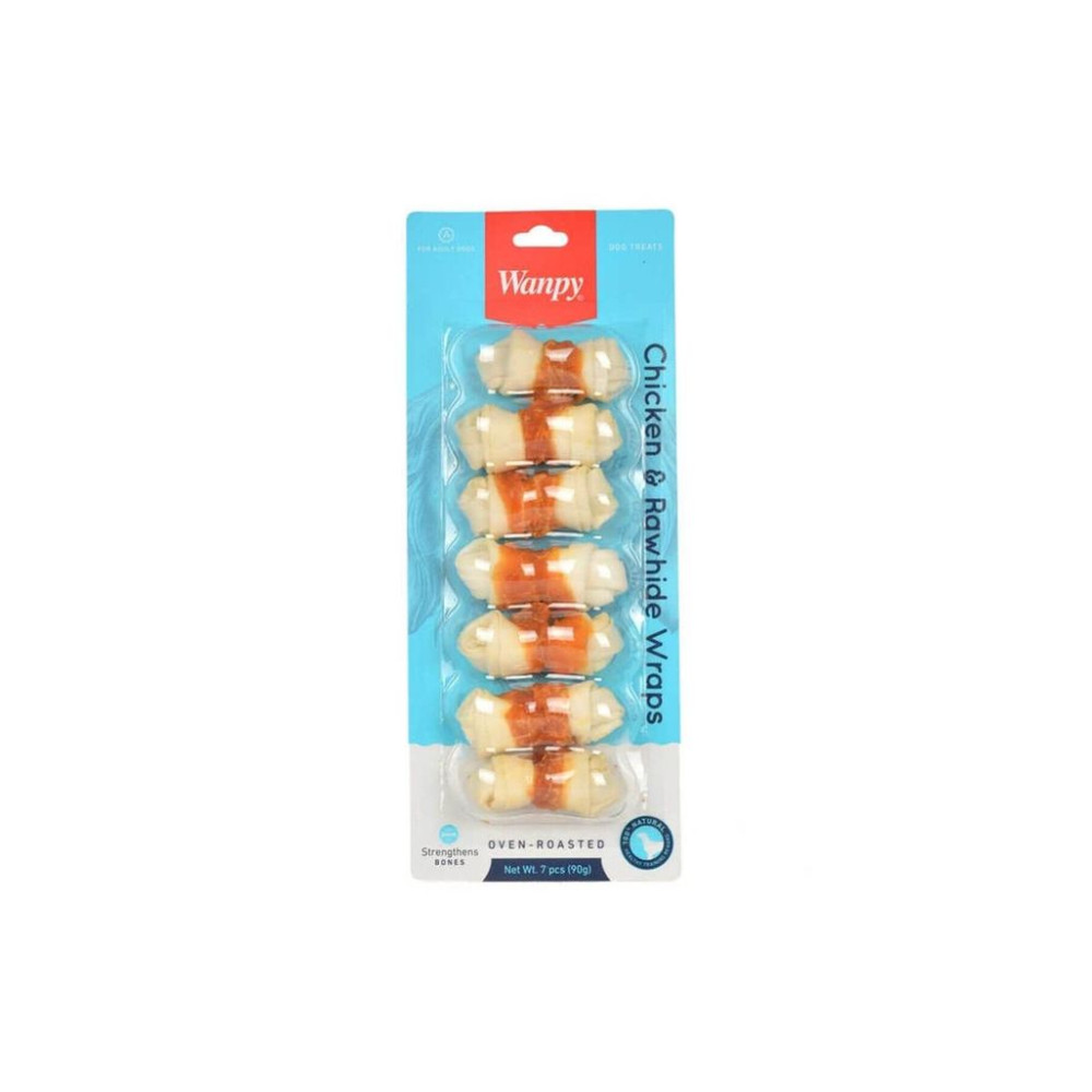 Wanpy Tavuk Sargılı 7'li Düğüm Çiğneme Kemiği 90 gr 6927749810599, one size