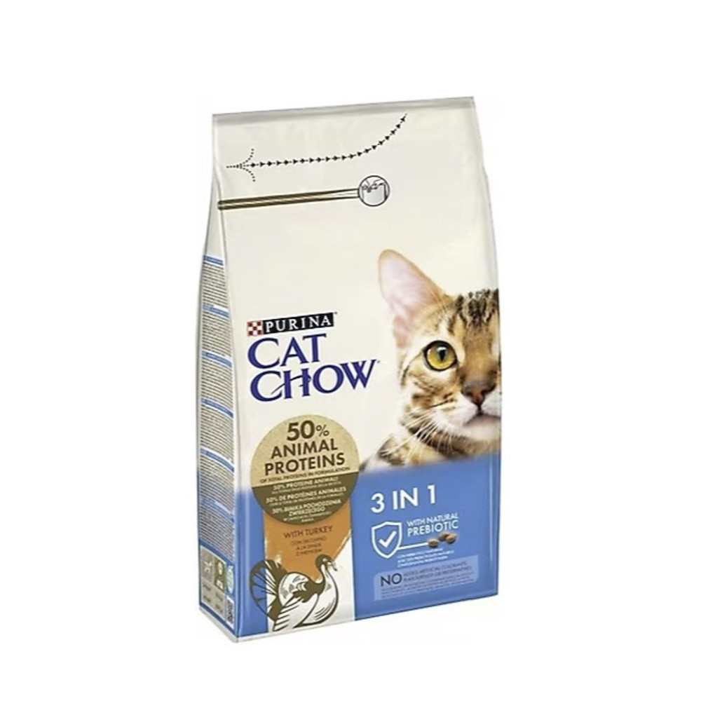 Cat Chow 3in1 Hindili 1.5 kg Yetişkin Kedi Maması