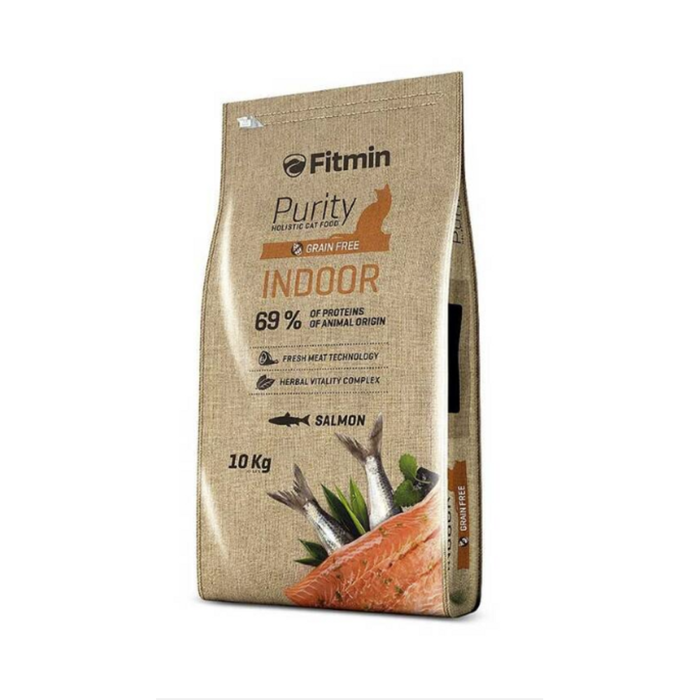 Fitmin Purity İndoor Taze Somon Etli Yetişkin Kedi Maması 10 Kg