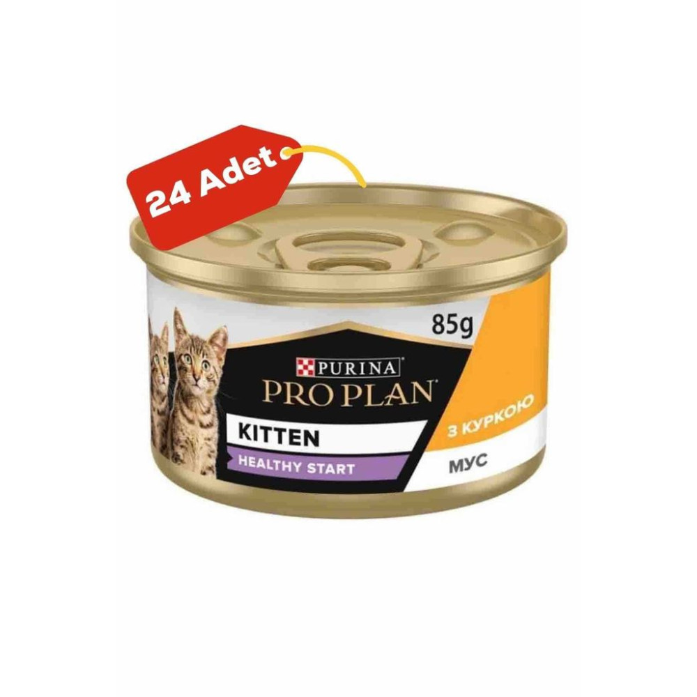 Pro Plan Kitten Tavuklu 85 gr 24lü Yavru Konserve Kedi Maması