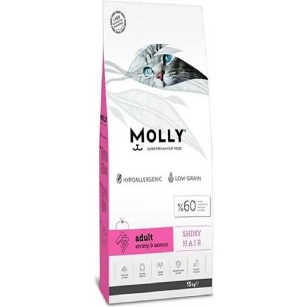 Molly Karides Somonlu 15 kg Yetişkin Kuru Kedi Maması